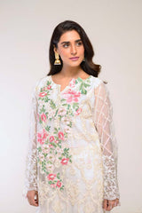 ALMOND – EMBROIDERED ORGANZA 2 PIECE (UNSTITCH)