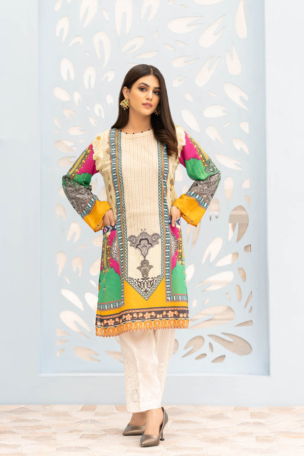 Coven - Digital Printed Stitched Lawn Kurti