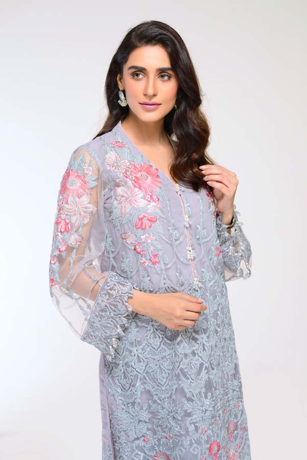 CHARM PEARL – EMBROIDERED NET 2 PIECE (UNSTITCH)