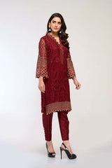AUBURN – EMBROIDERED CHIFFON 2 PIECE (UNSTITCH)