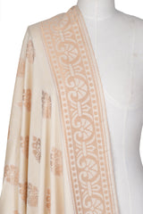 Viscose Jacquard Dupatta - Light Brown