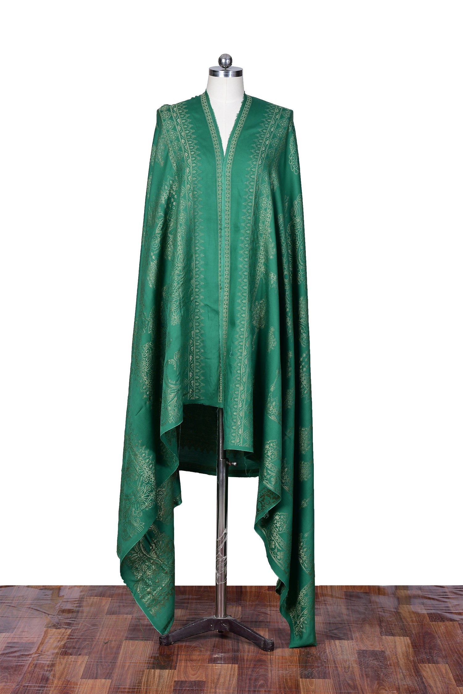 Viscose Jacquard Dupatta - Plant Green
