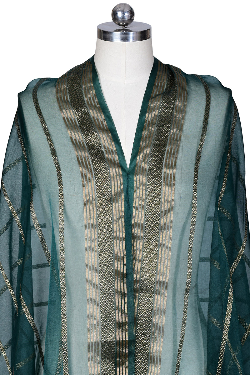 Embroidered Banarsi Net Dupatta
