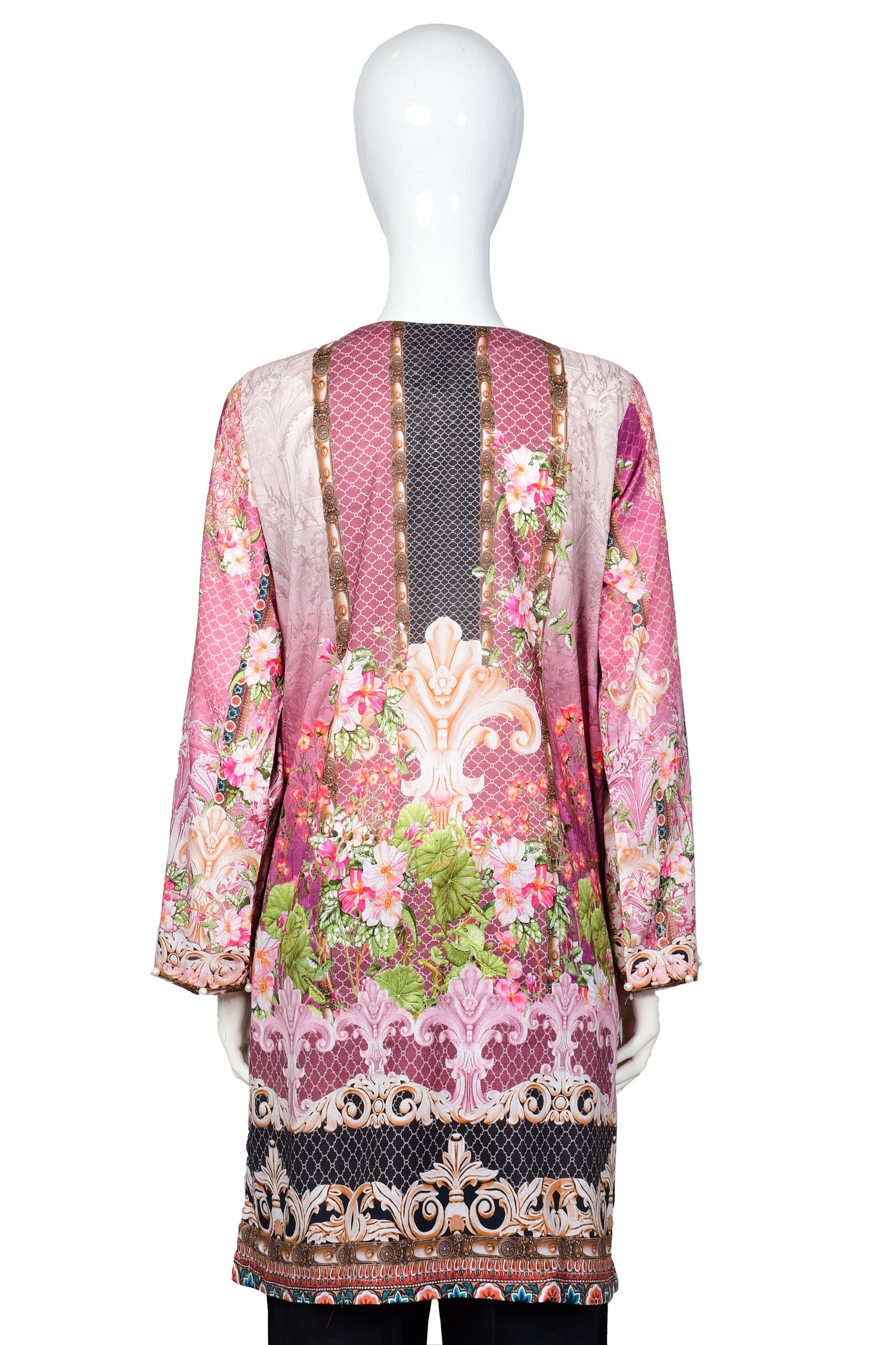 Sweet Glance - Digital Embroidered Stitched Lawn Kurti