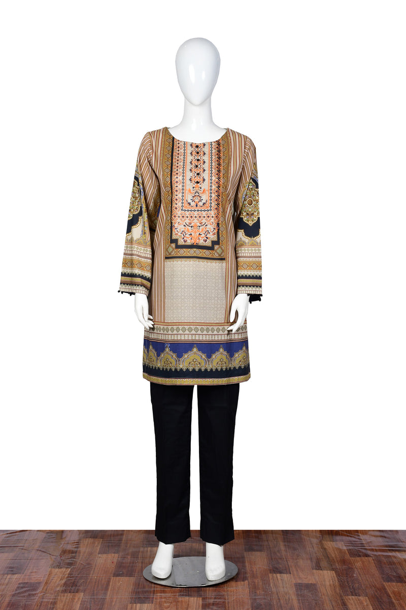 Sundier - Digital Embroidered Stitched Lawn Kurti