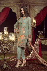 ENVY - EMBROIDERED CHIFFON UNSTITCHED 3 PIECE