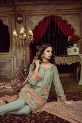 ENVY - EMBROIDERED CHIFFON UNSTITCHED 3 PIECE