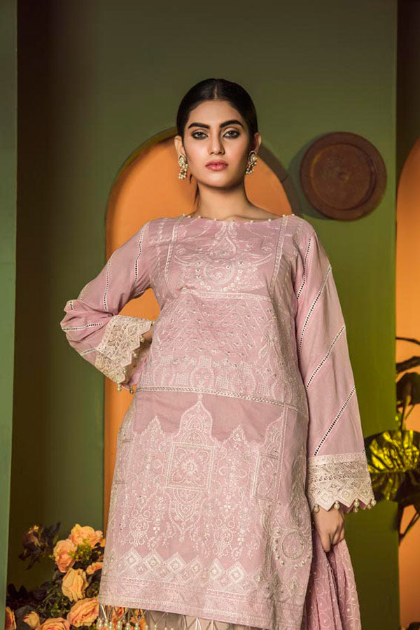 EUNRY- EMBROIDERED LAWN UNSTITCHED