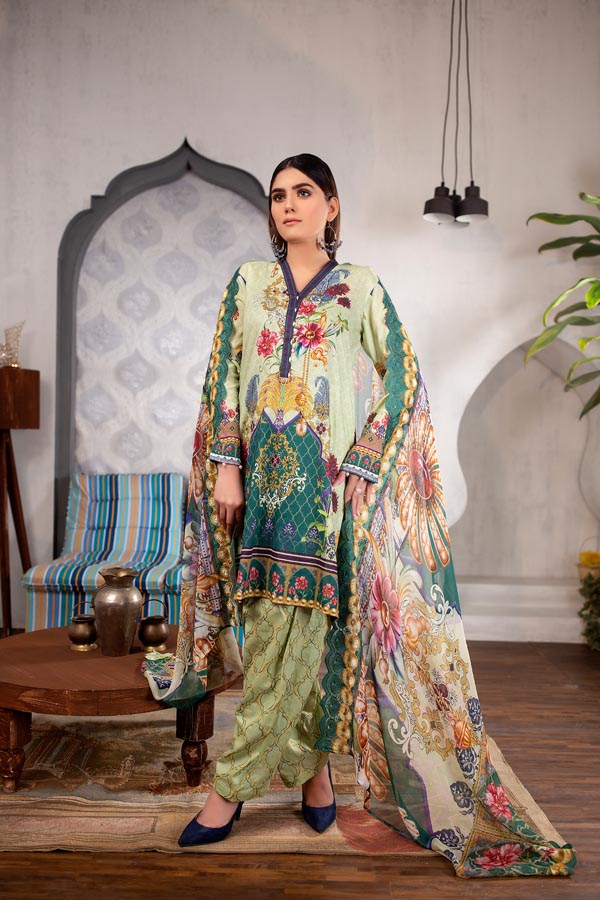 Azalea - Digital Printed Lawn (Unstitch)