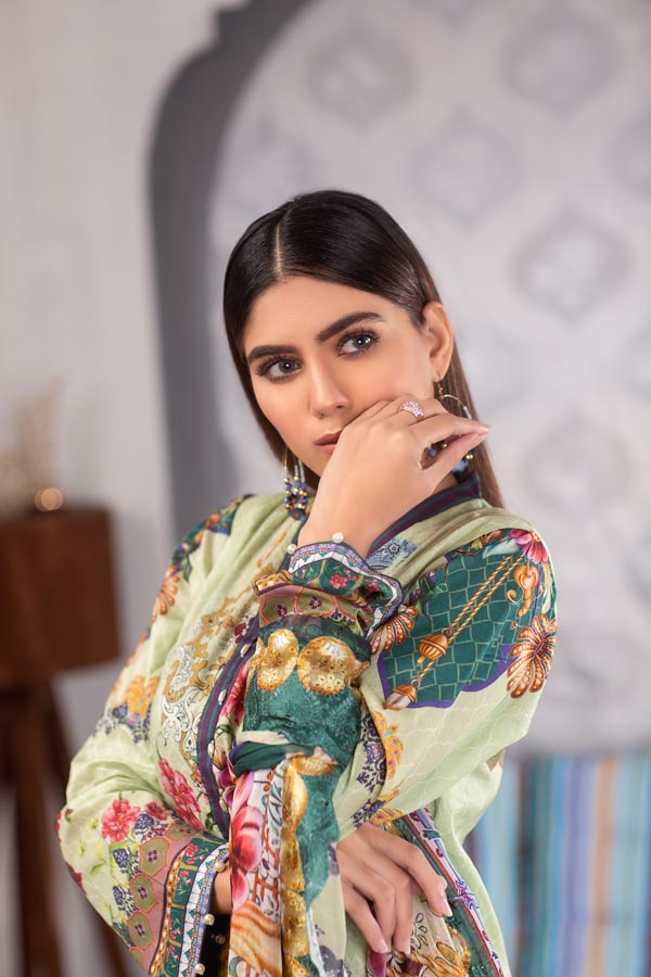 Azalea - Digital Printed Lawn (Unstitch)