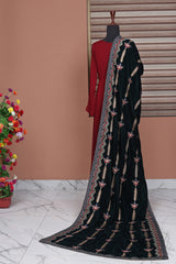 Aztec - Embroidered Velvet Shawl