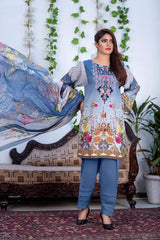 Azure - Digital Printed & Embroidered Karandi 3PC