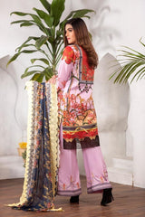 Crystal Pink - Digital Printed Lawn (Unstitch)
