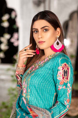 Arctic - Digital Printed & Embroidered Viscose