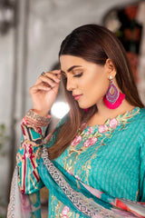 Arctic - Digital Printed & Embroidered Viscose
