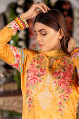 Canary - Digital Printed & Embroidered Viscose
