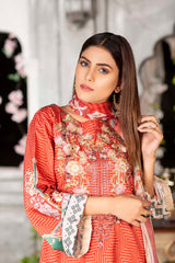 Rouge - Digital Printed & Embroidered Viscose