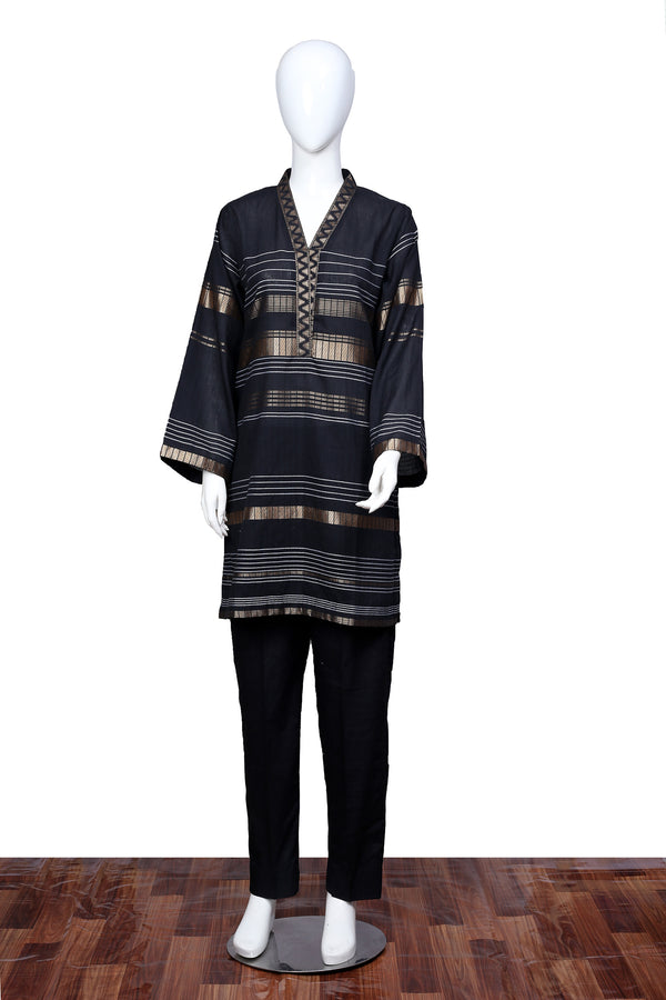Black 01 - Ready To Wear Jacquard Shirt