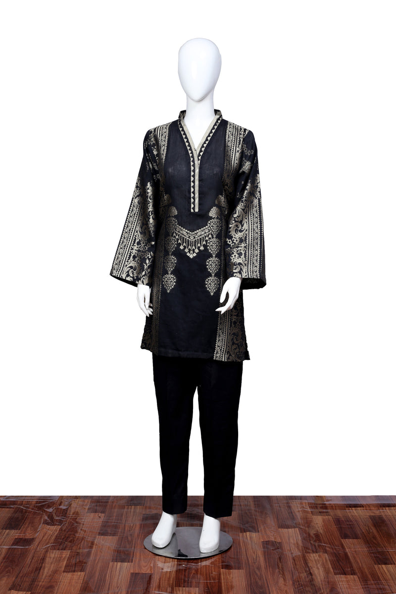 Black 04 - Ready To Wear Jacquard Shirt