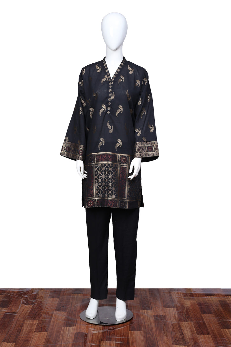 Black 07 - Ready To Wear Jacquard Shirt