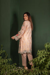 Coconut - Jacquard Embroidered Unstitch 2 Piece