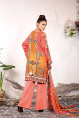 Promegranate - Digital Embroidered Karandi