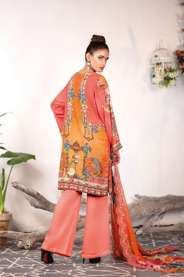 Promegranate - Digital Embroidered Karandi