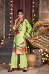 Spring Frost - DIGITAL PRINTED & EMBROIDERED KARANDI 3PC
