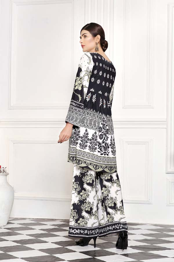 Alcea Rosa - Digital Printed Cambric 2PC