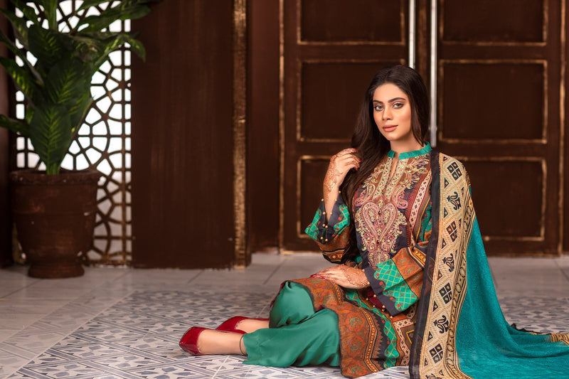 Greint - Digital Printed & Embroidered Lawn Unstitch