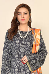 D 39 - Digital Printed Linen 3PC