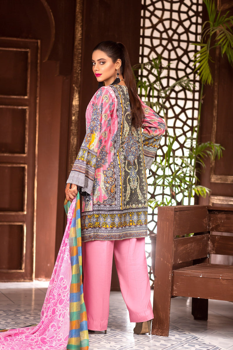 Advel - Digital Printed & Embroidered Lawn Unstitch