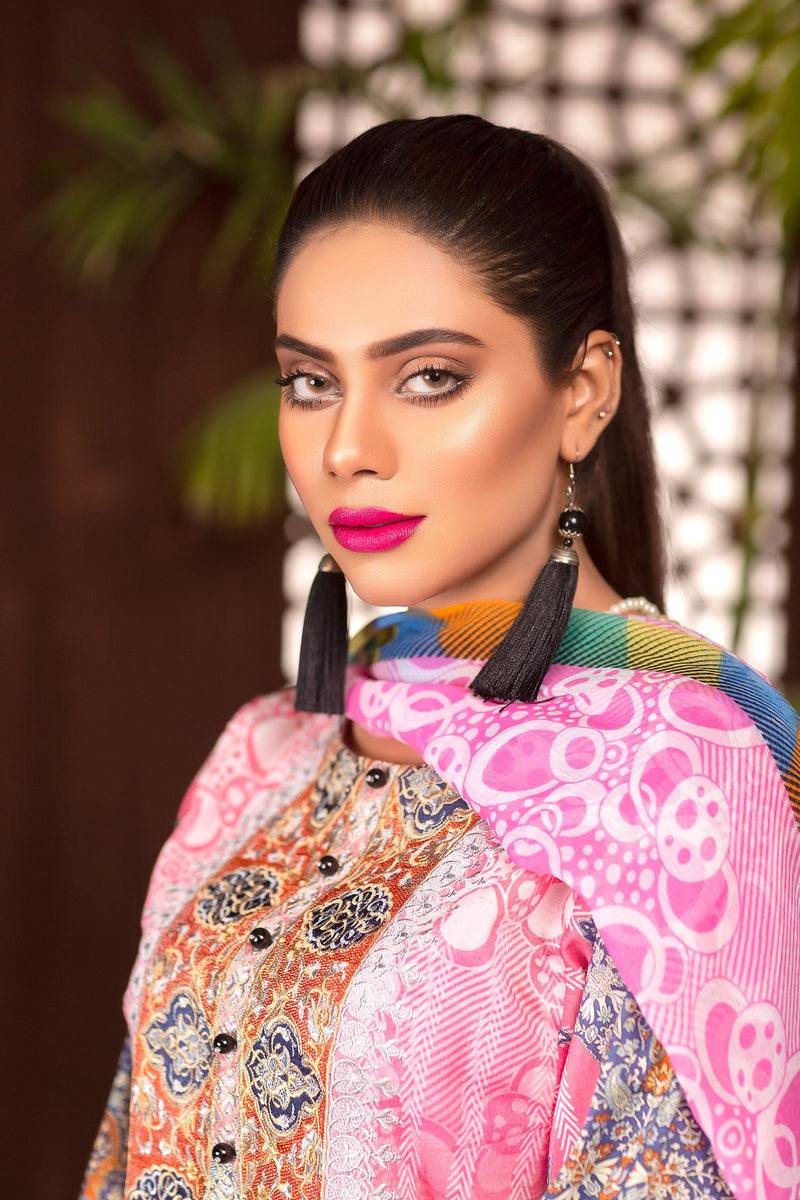 Advel - Digital Printed & Embroidered Lawn Unstitch