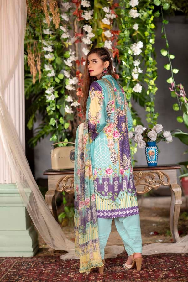 Desire - Digital Printed & Embroidered Linen 3PC