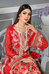 Carnelian - Luxury Desire Embroidered Chiffon 3PC