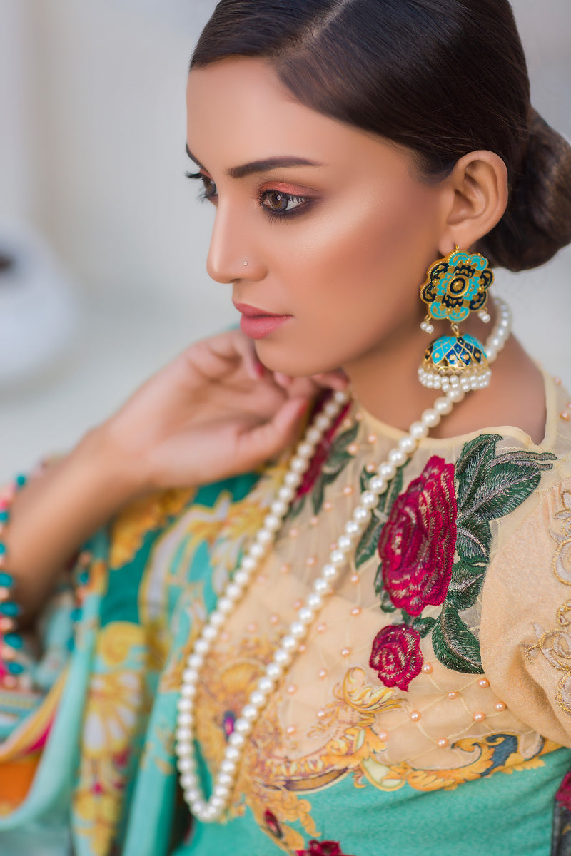 Elite - Digital Embroidered Lawn Karandi