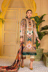 Coherent - Digital Printed and Embroidered Suvic Lawn 3PC