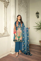 Belim - Digital Printed & Embroidered Lawn 3PC