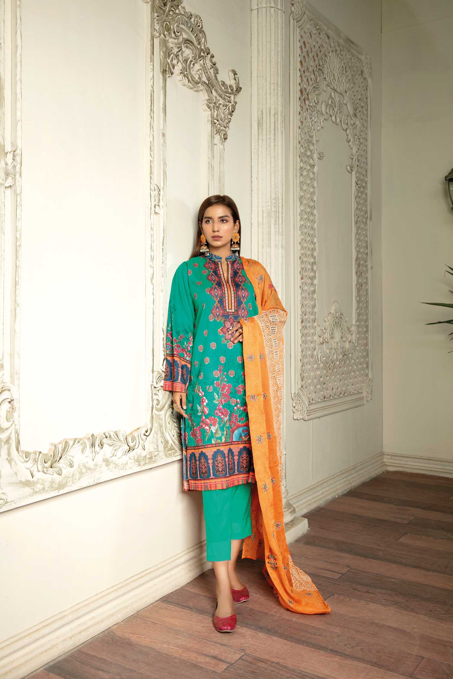 Phantum - Digital Printed & Embroidered Lawn 3PC