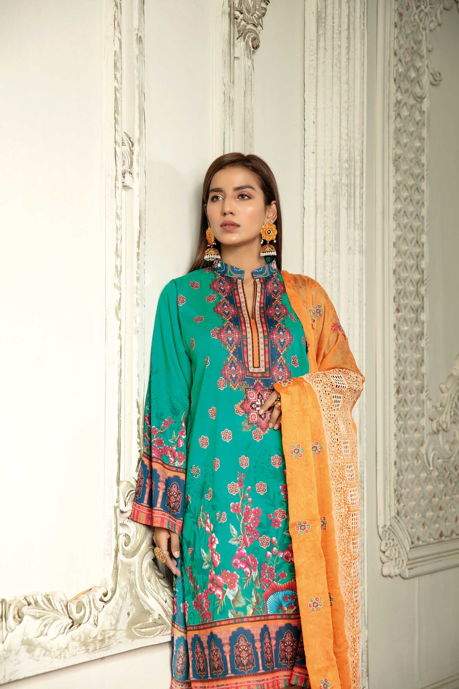 Phantum - Digital Printed & Embroidered Lawn 3PC