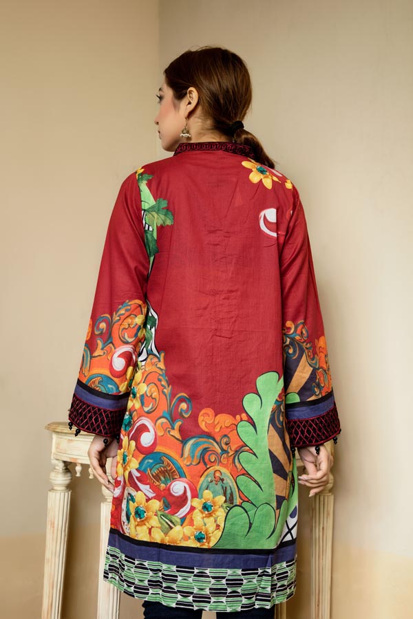 1 Piece – Embroidered Lawn