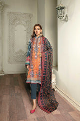 Wist - Digital Printed & Embroidered Lawn 3 piece