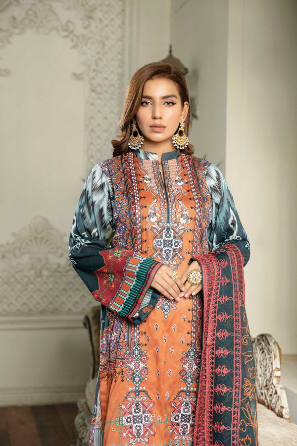 Wist - Digital Printed & Embroidered Lawn 3 piece