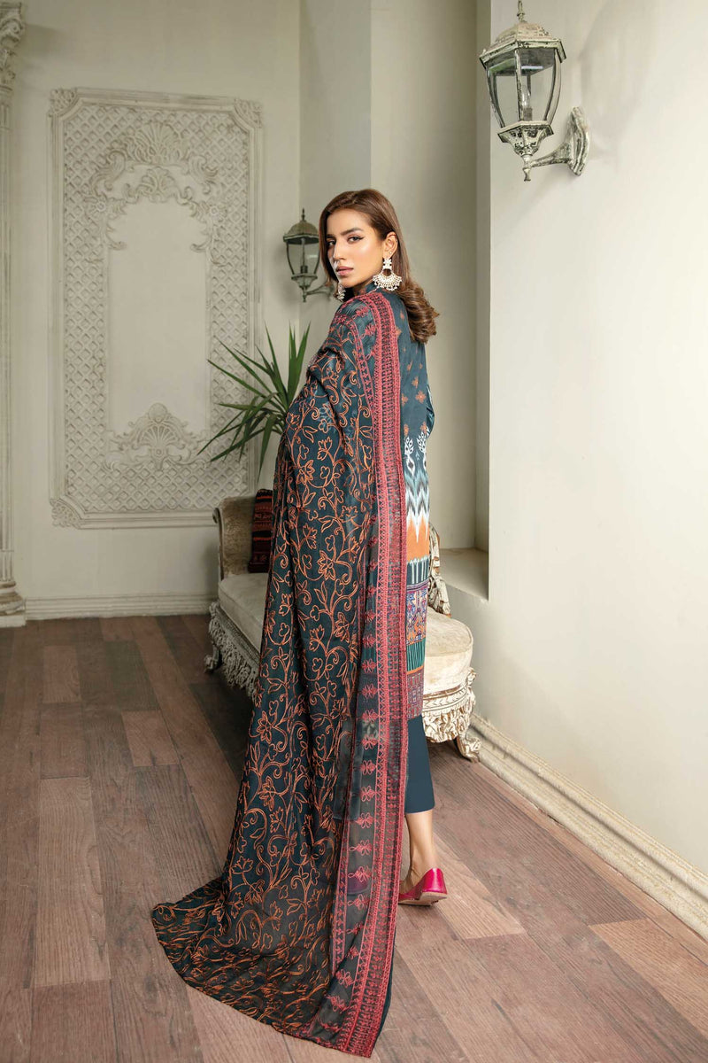 Wist - Digital Printed & Embroidered Lawn 3 piece