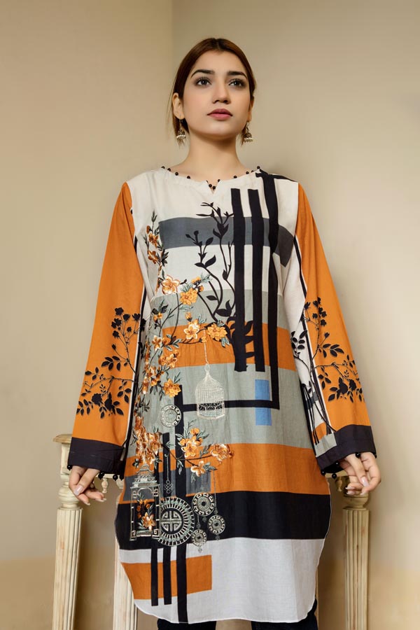 Amaranth - Stitched Lawn Kurti
