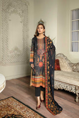 Retrin - Digital Printed & Embroidered Lawn 3 piece