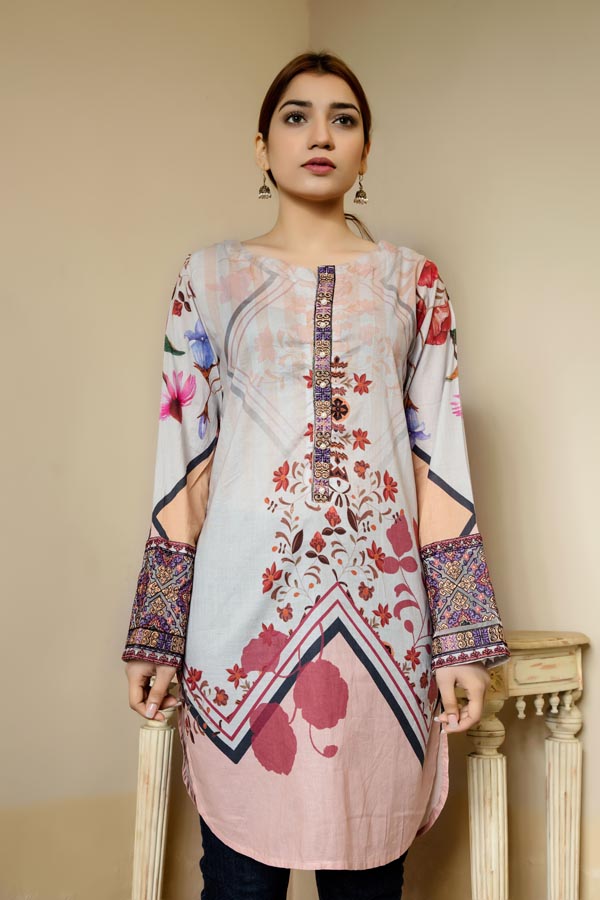 1 Piece – Embroidered Lawn