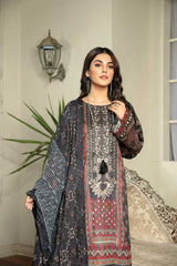 Silver Jent - Digital Printed & Embroidered Lawn 3PC