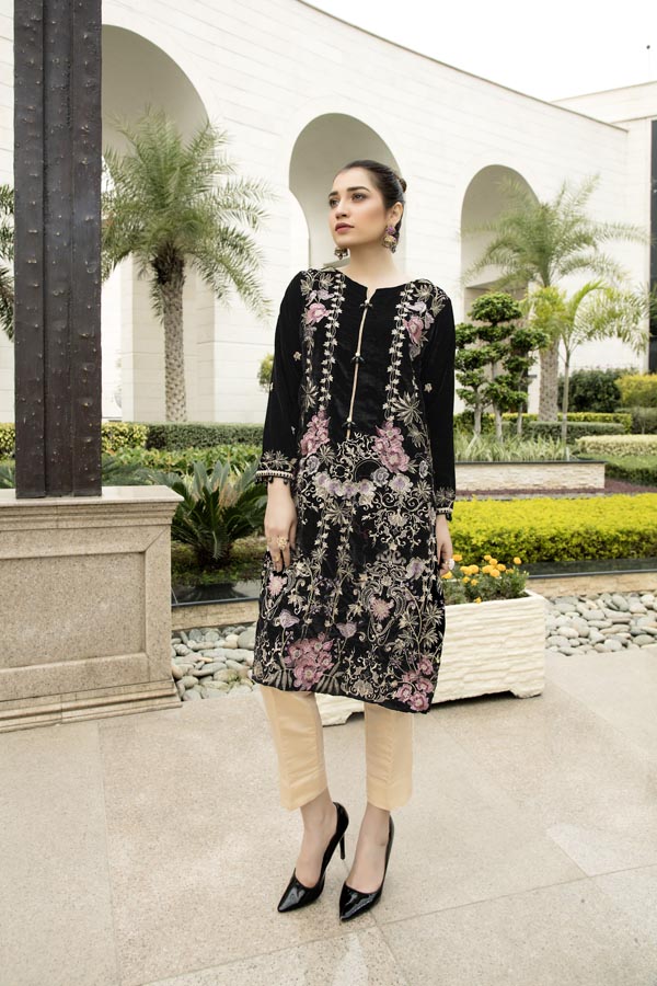 Betul - Embroidered Velvet Un-Stitched (2 Piece)