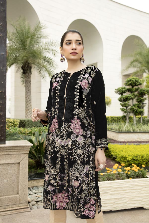 Betul - Embroidered Velvet Un-Stitched (2 Piece)